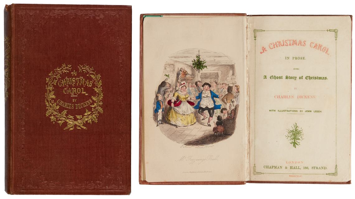 A Christmas Carol by Charles Dickens, first edition, 1843