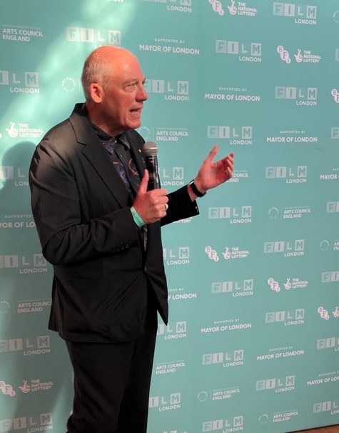 Adrian Wootton giving a speech at the Industry Reception