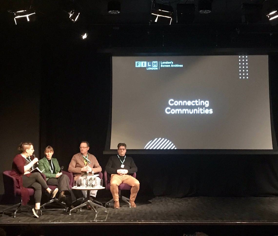 Panel discussion between four people