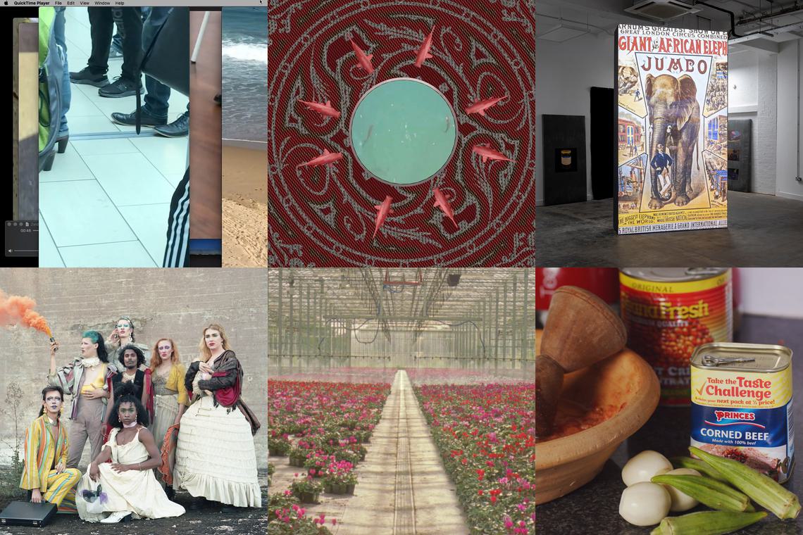 composite of stills from FLAMIN Fellowship artists