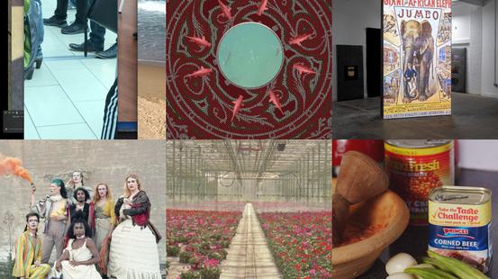 composite of stills from FLAMIN Fellowship artists