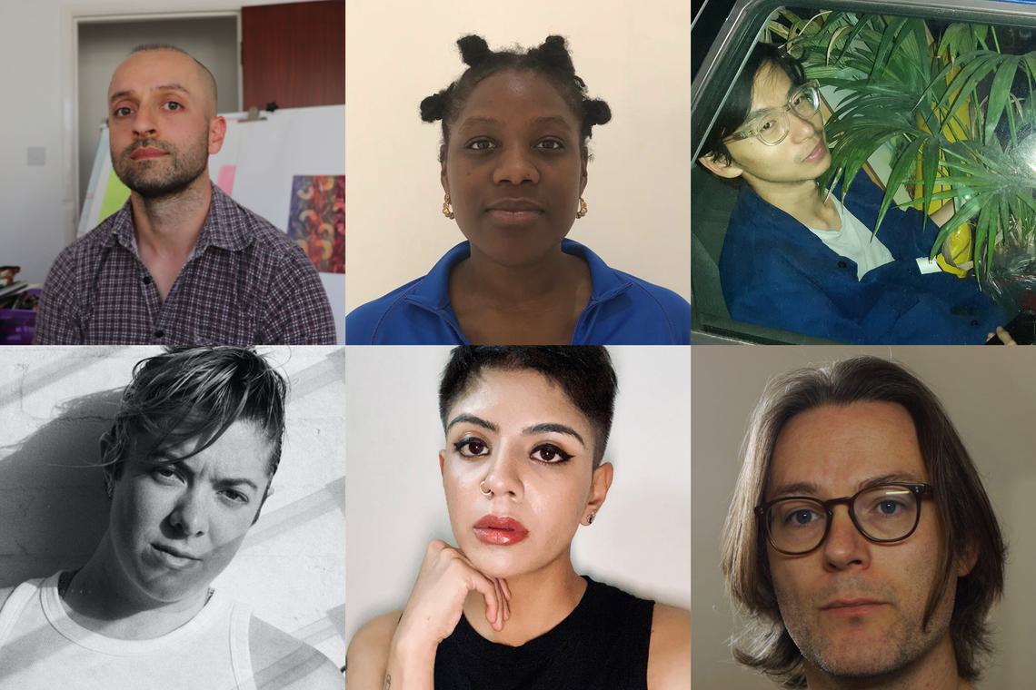 FLAMIN Fellowship 2021/22 artists portraits composite