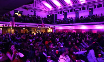 A cinema audience at a Film Hub London event