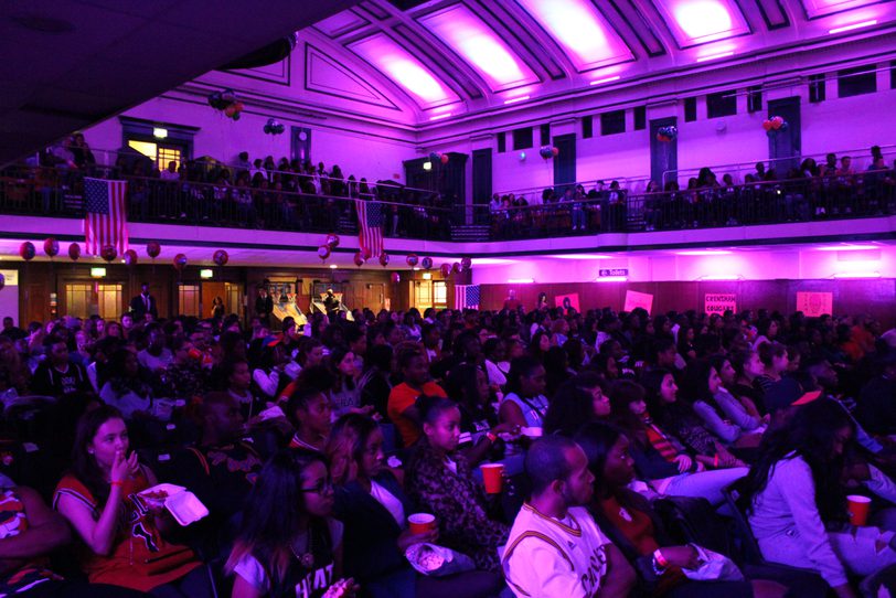 A cinema audience at a Film Hub London event