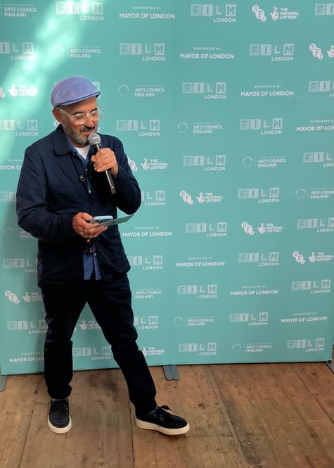 Chair of Film London, Daniel Battsek speaking at industry reception