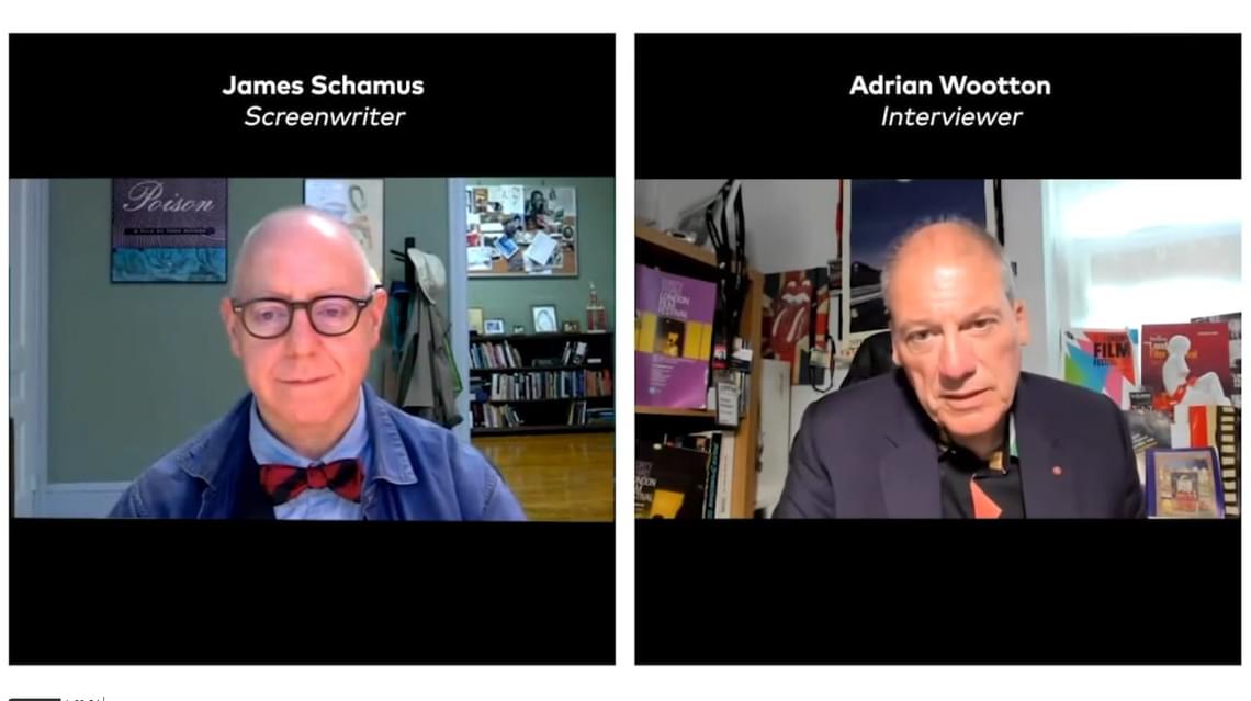 Adrian Wootton and James Schamus at the Film London Production Finance Market