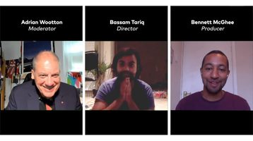 Adrian Wootton, Bassam Tariq and Bennett McGhee at the Film London Production Finance Market