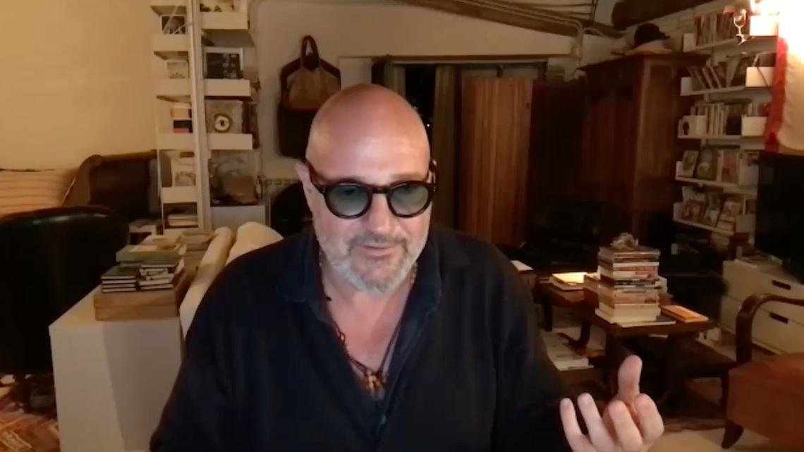 Gianfranco Rosi in his home