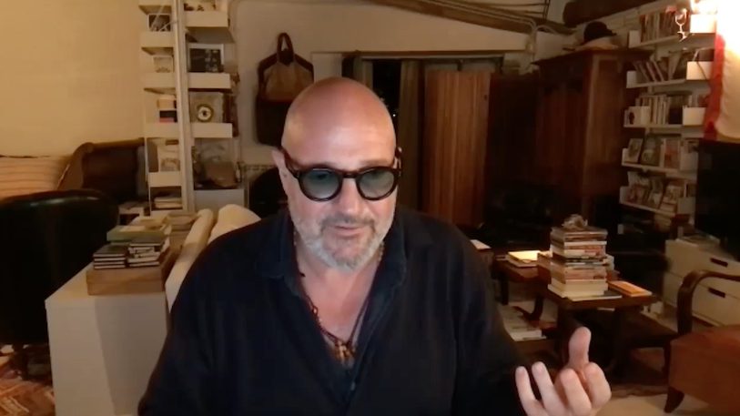 Gianfranco Rosi in his home