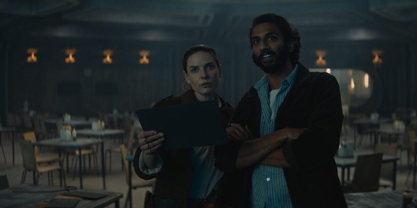 Rebecca Ferguson and Avi Nash in "Silo," now streaming on Apple TV+. Season 2 is now filming in London.