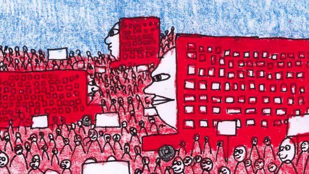 Video still of Bus Film (2022), by Chris Childs